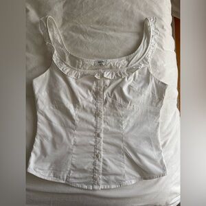 Aritzia Sunday Best Glenda Poplin Top